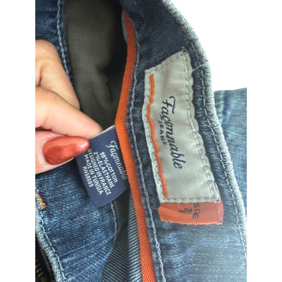 FACONNABLE Men's Medium Wash Straight Leg Modele 40 Jeans Size 35 x 30 - Picture 11 of 11